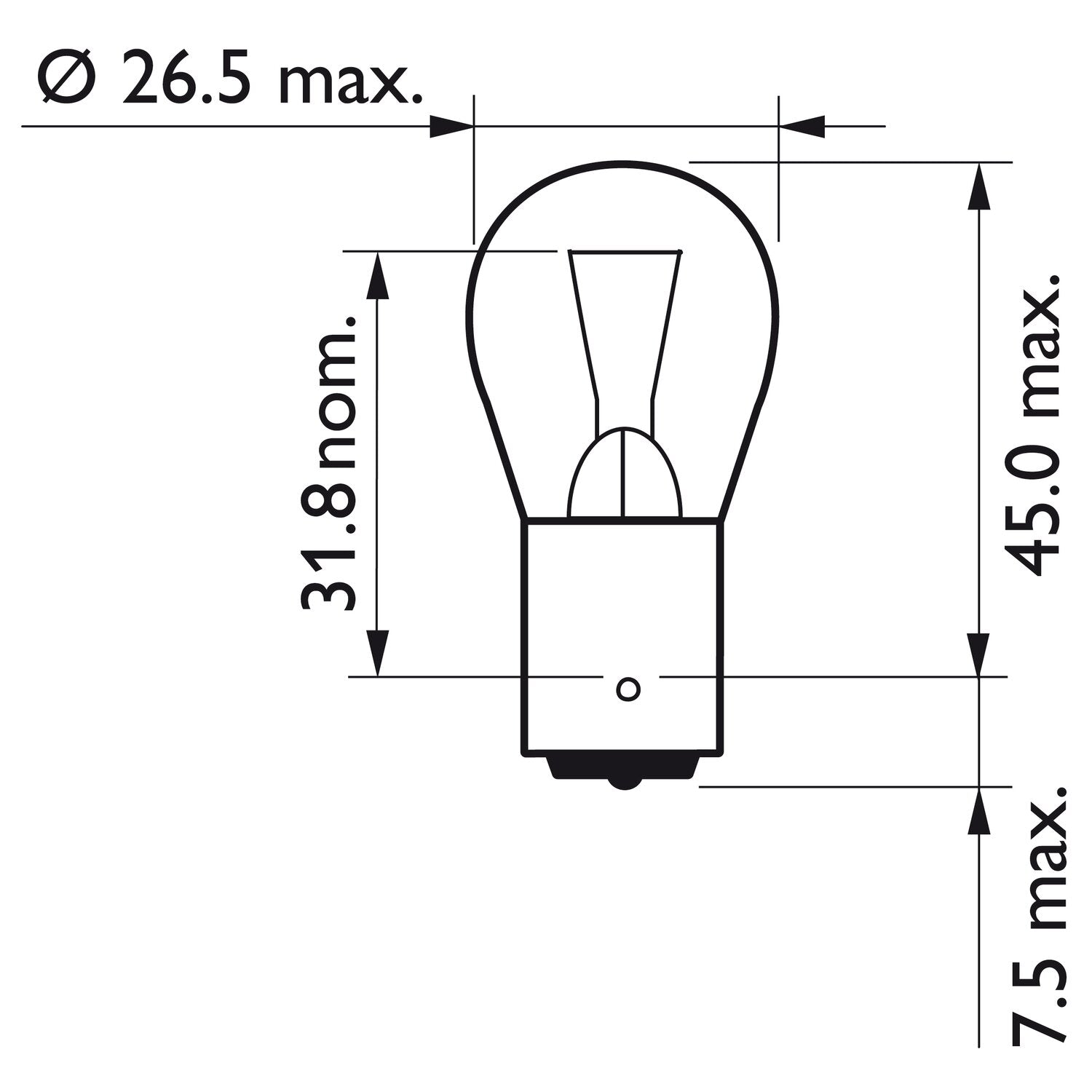 Philips VisionPlus turn signal light bulb PY21W