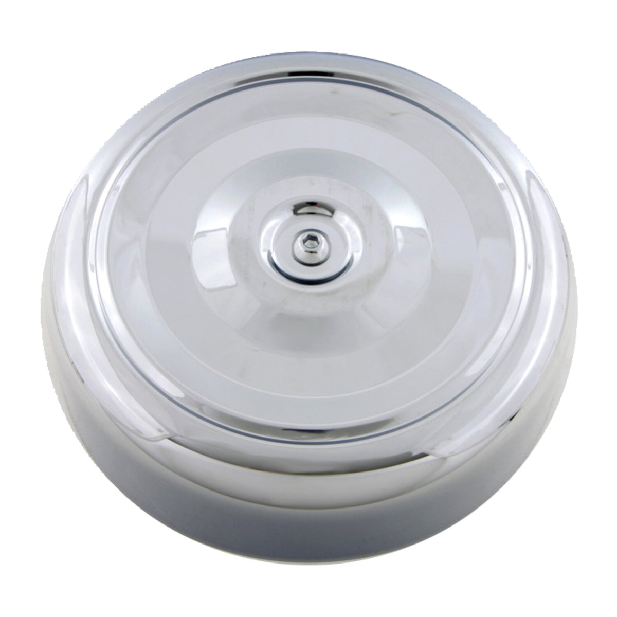 MCS Air cleaner cover Bobber style - 7" diameter - Chrome