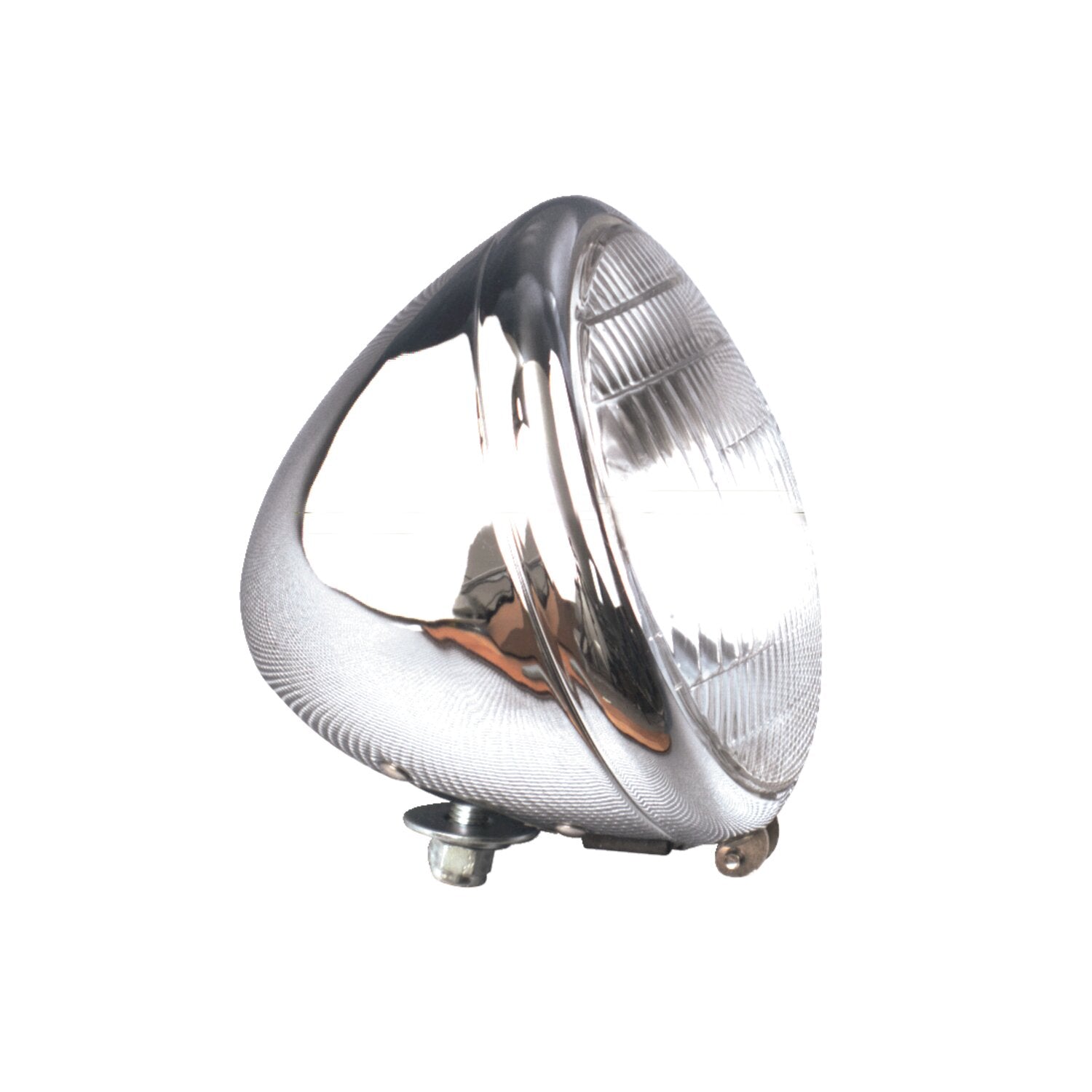 MCS 6-1/2" springer headlamp assembly - 12v - Chrome