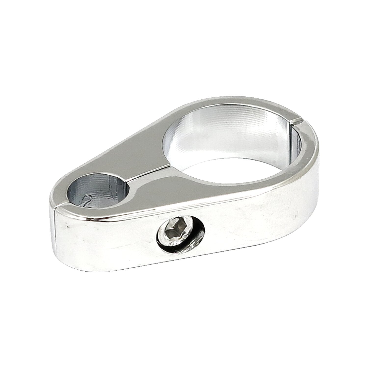 MCS 2-piece frame cable clamp - Clutch - Chrome