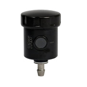 TRW remote brake fluid reservoir black with straight outlet