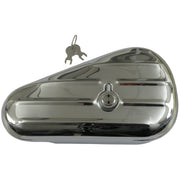 MCS Teardrop tool box ribbed - Chrome