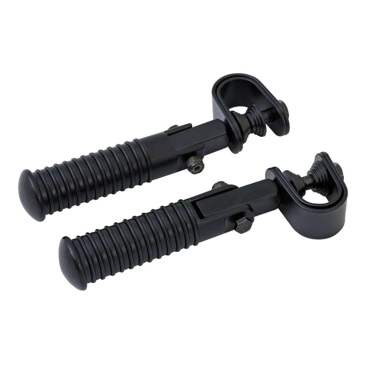 MCS O-ring foot peg set - clamp-on - Chrome