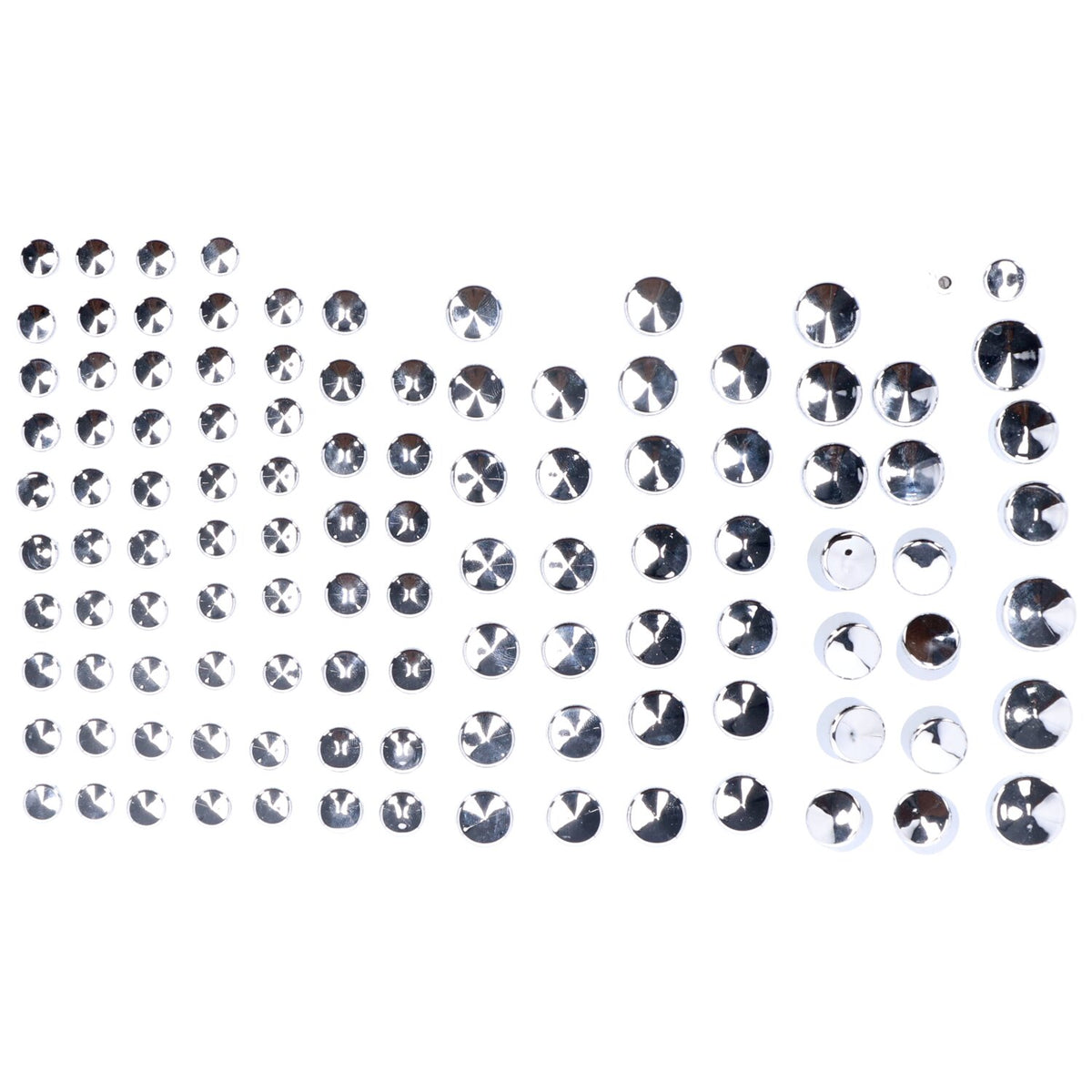 MCS Smoothtopps push-on cover set (111pc) - Chrome