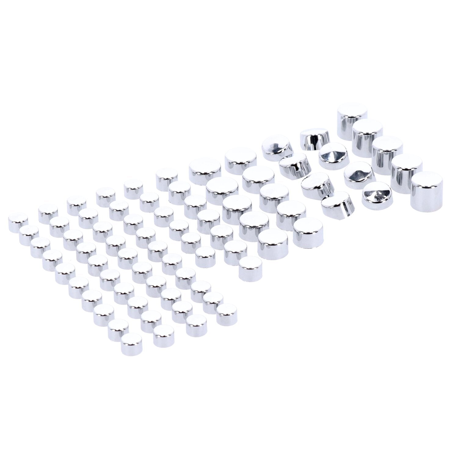 MCS Smoothtopps push-on cover set (76pc) - Chrome