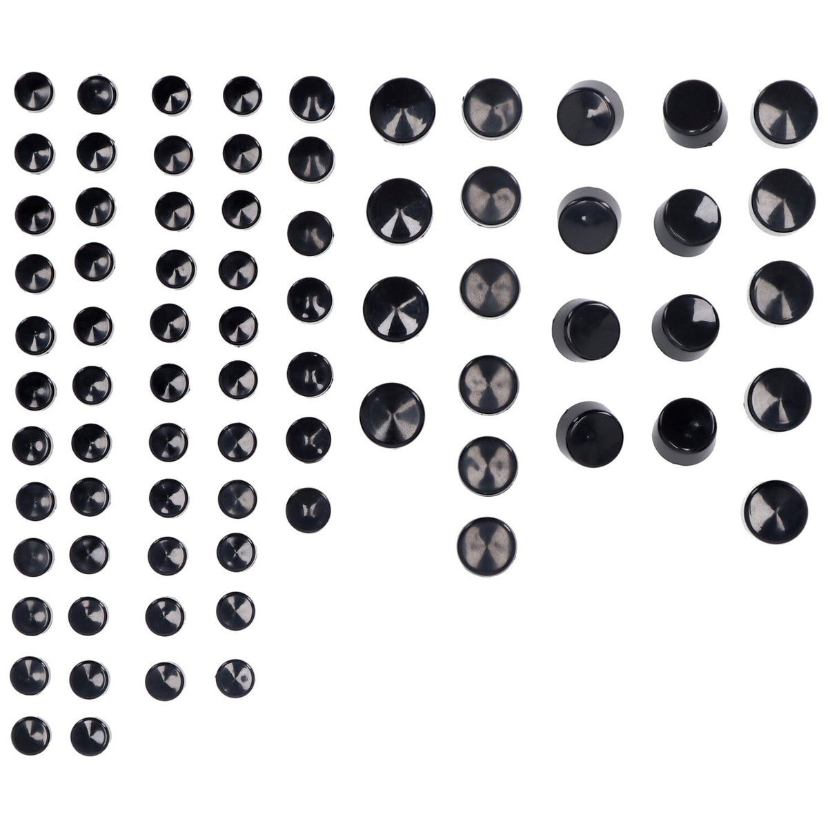 MCS Smoothtopps push-on cover set (76pc) - Black