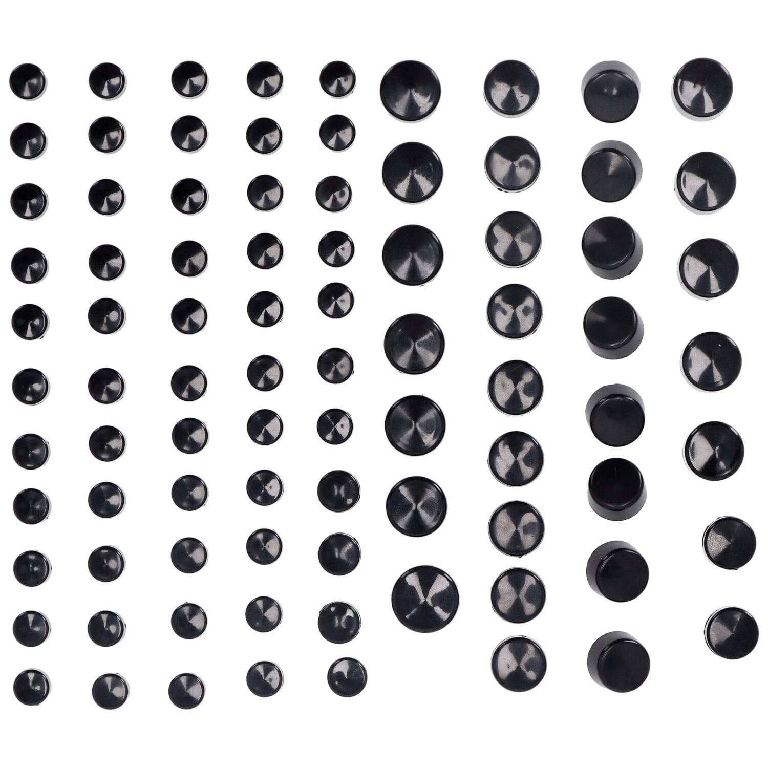 MCS Smoothtopps push-on cover set (86pc) - Black