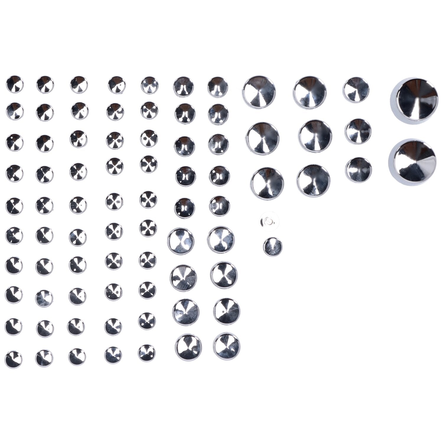 MCS Smoothtopps push-on cover set (81pc) - Chrome