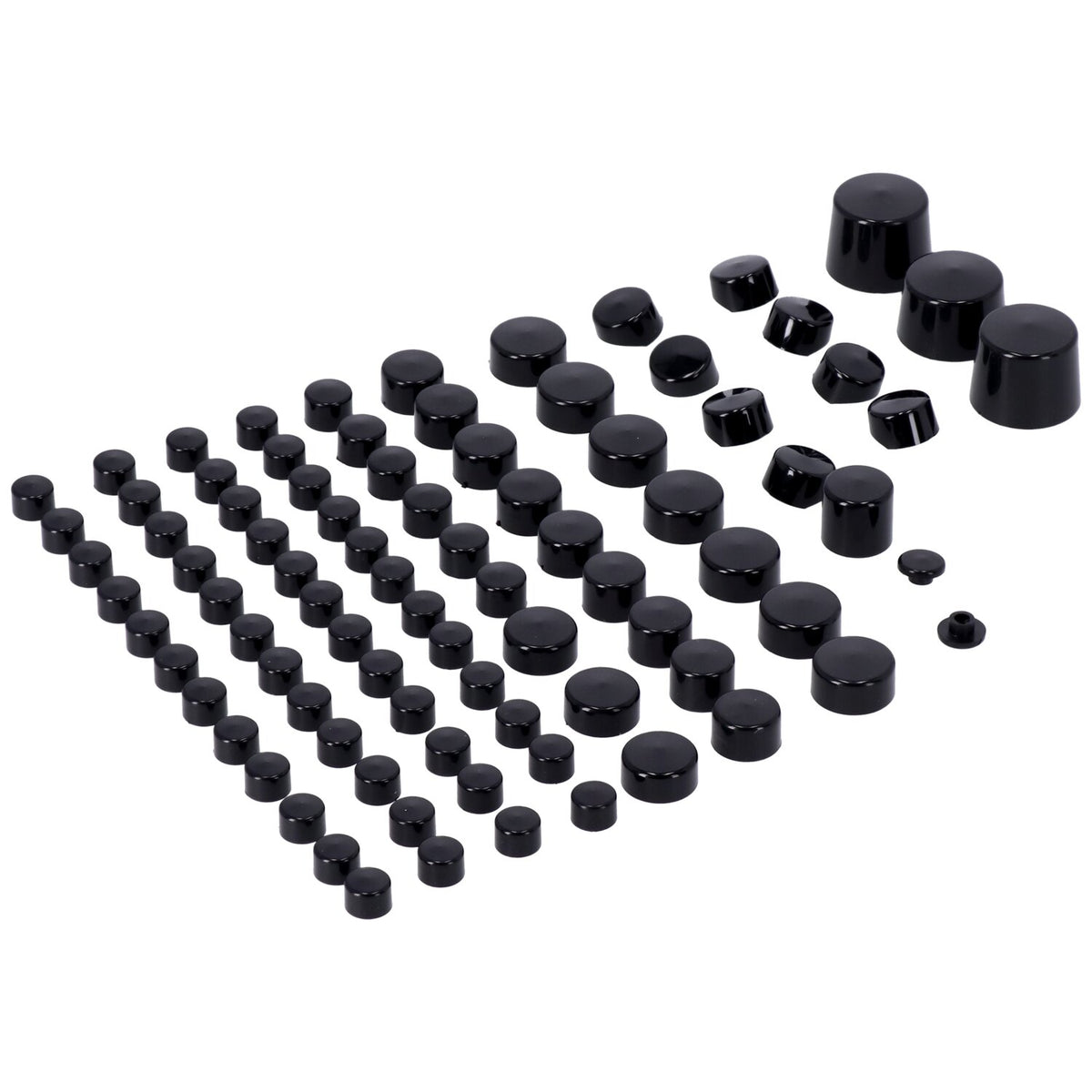 MCS Smoothtopps push-on cover set (81pc) - Black