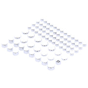 MCS Smoothtopps push-on cover set (77pc) - Chrome