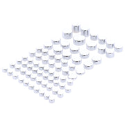 MCS Smoothtopps push-on cover set (74pc) - Chrome