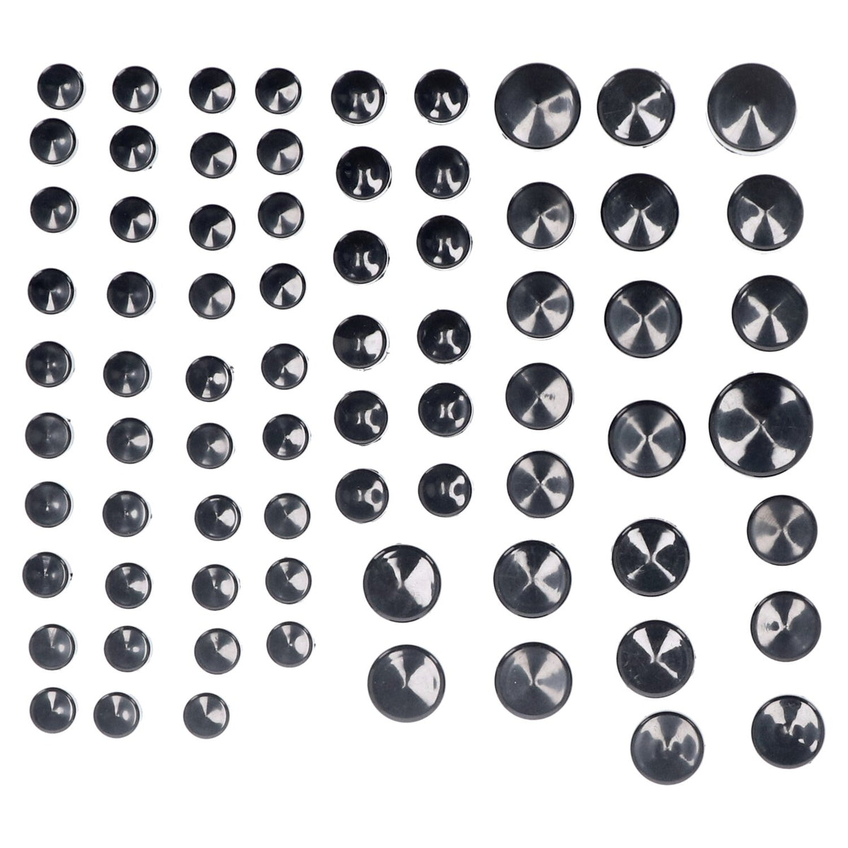 MCS Smoothtopps push-on cover set (74pc) - Black