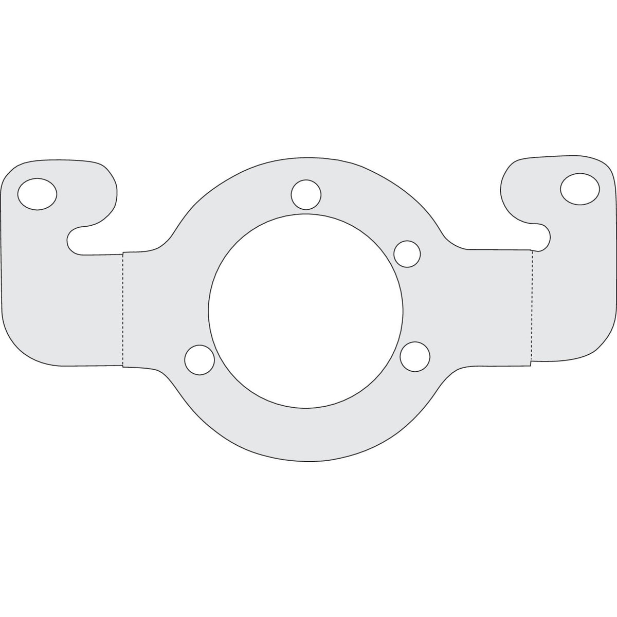 MCS Air cleaner adapter bracket - Chrome