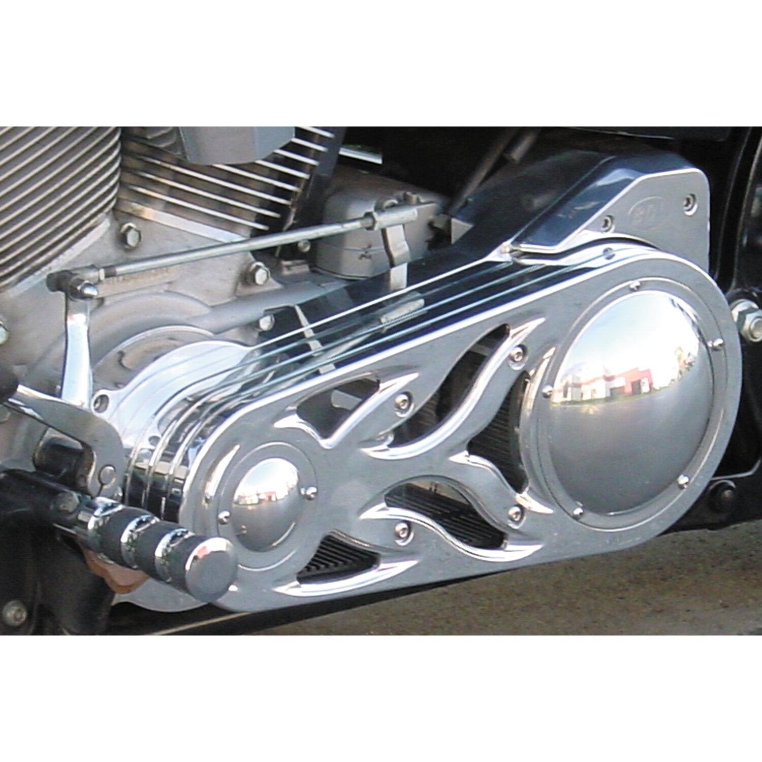 Belt Drives Ltd. Signature Series 2" belt drive kit - Flame design