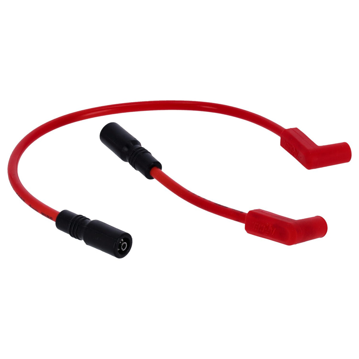 Accel 8mm Ferro Spiral core spark plug wire set - Red