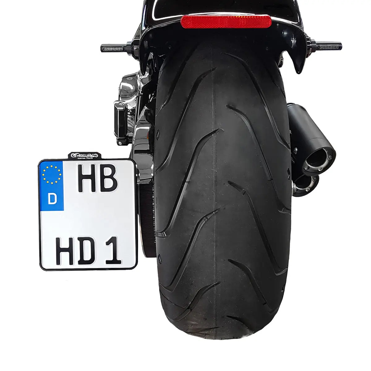 Heinz Bikes License Plate Side Mount For 3/4" Axles
