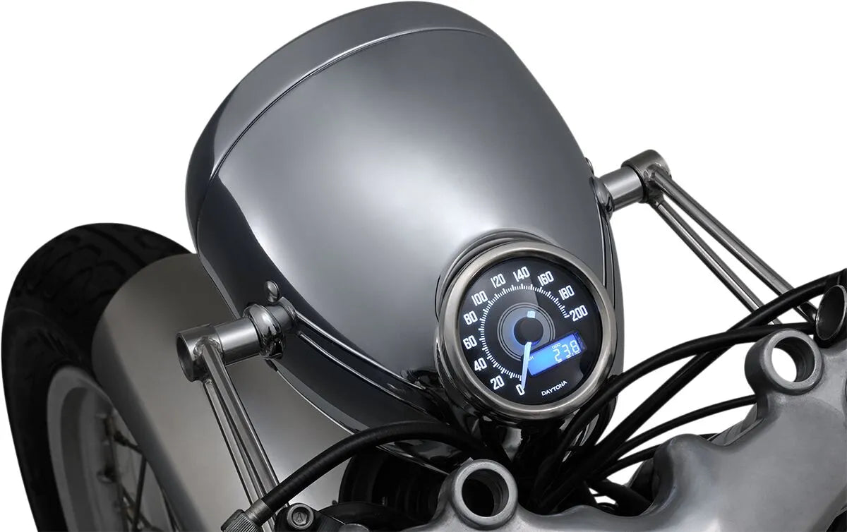 Daytona Vintage Headlight - Chrome Bullet