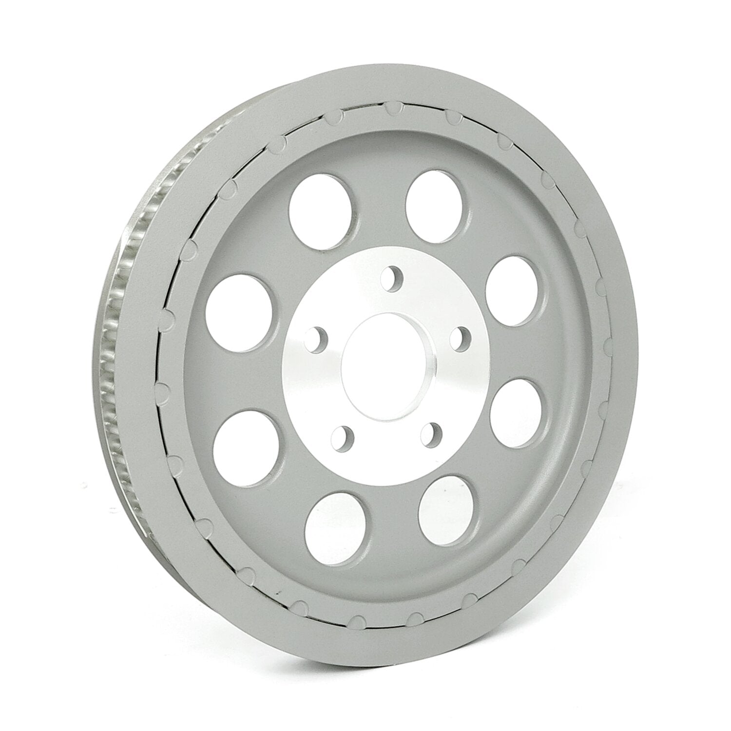 MCS Reproduction OEM style wheel pulley 61t 1-1/8" belt - Silver