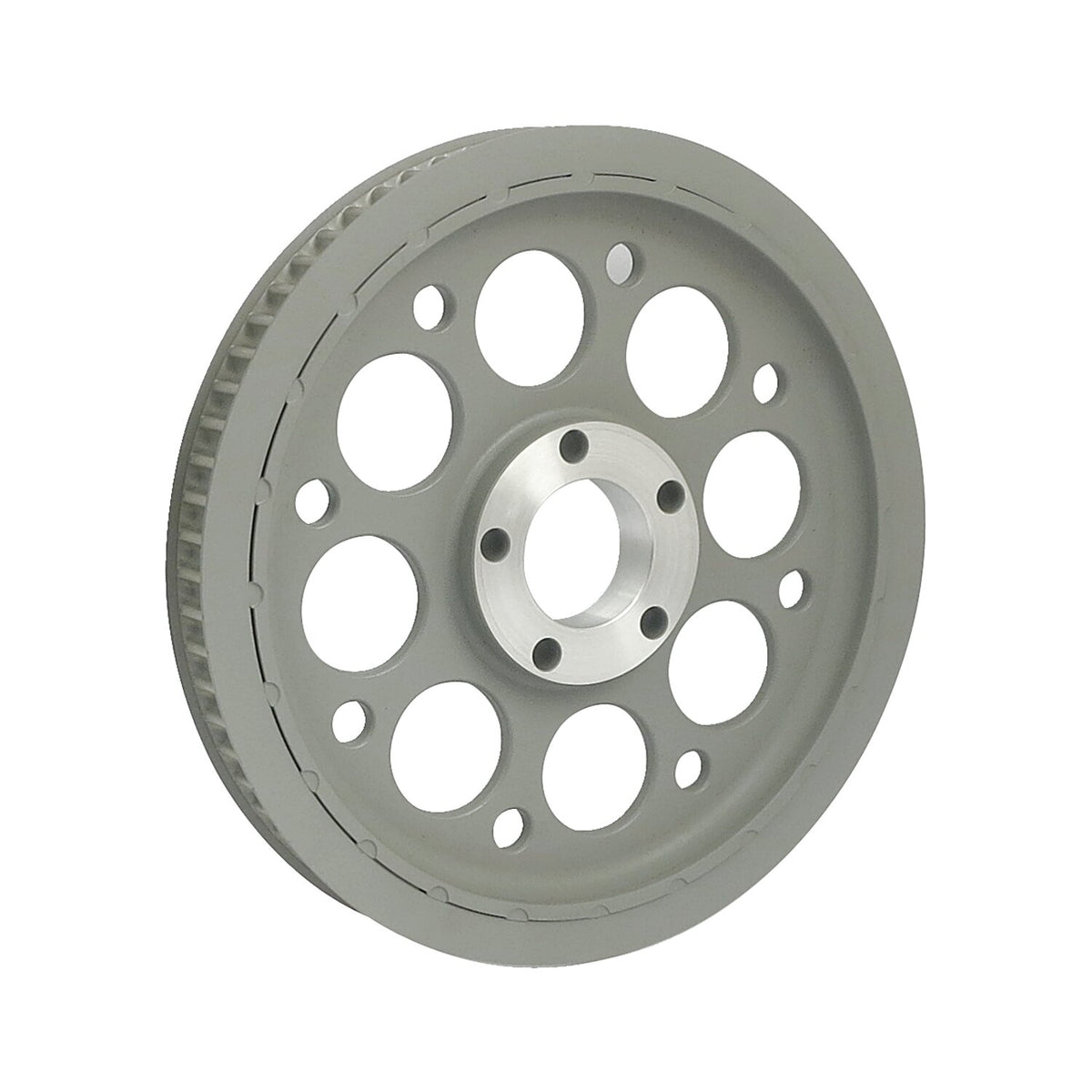 MCS Reproduction OEM style wheel pulley 70t 1-1/8" belt - Silver