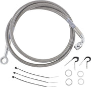 Drag Specialties rustfrit stål bremseslange kit, for