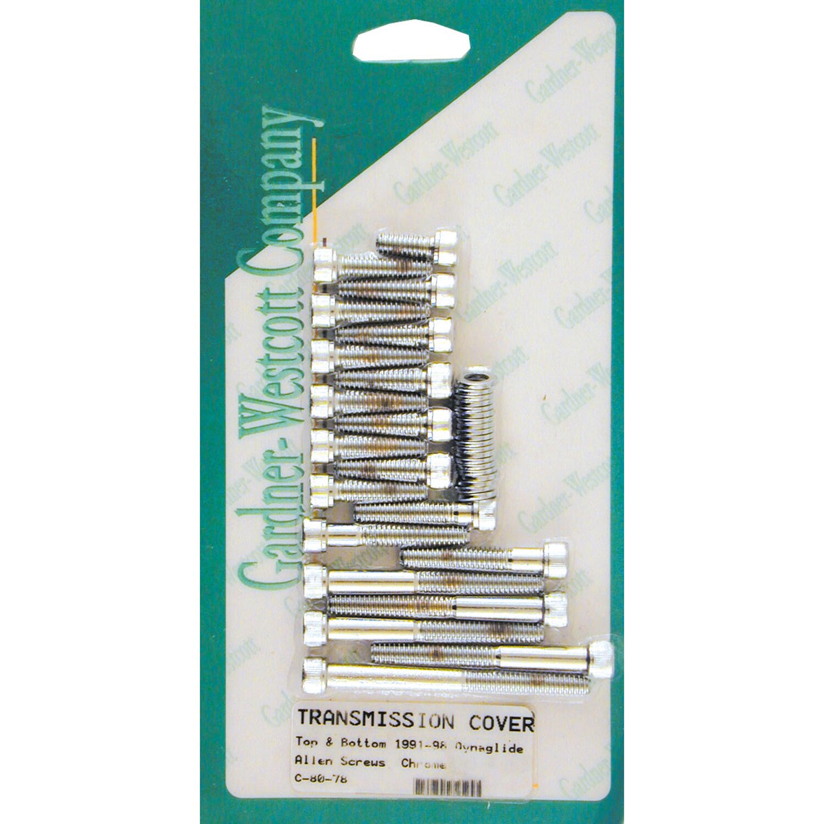 Gardner-Westcott transmission top & bottom cover screw kit - Allen