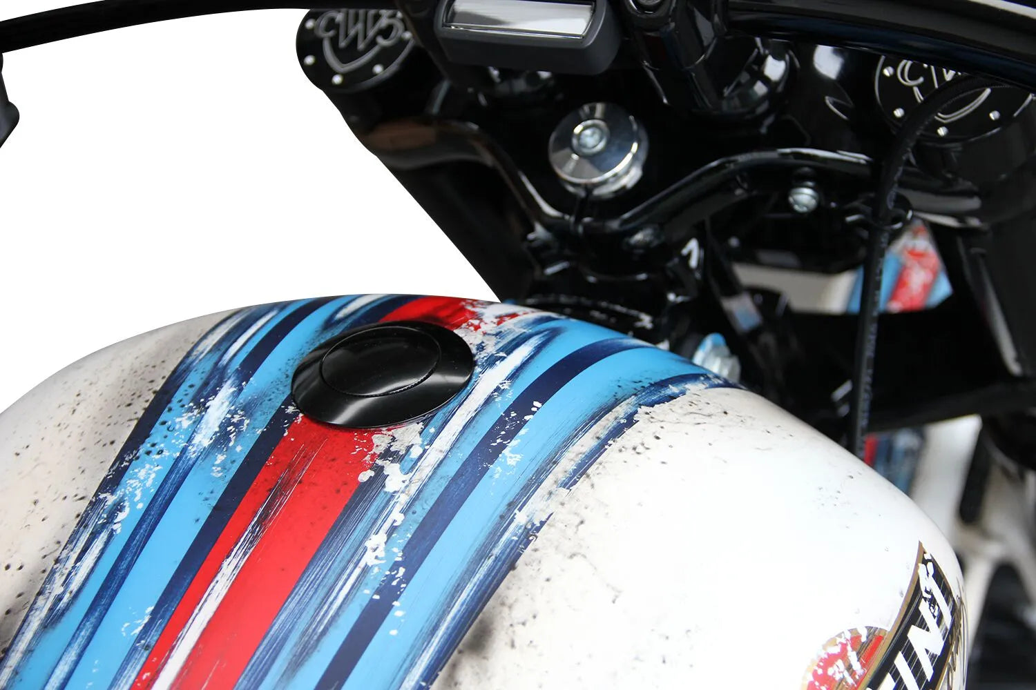 Cult Werk Popup Ultraflat Tank Cap For Harley-davidson