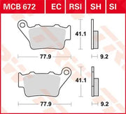 Trw Rsi Series Sintered Off-road Race Brake Pads - Rear