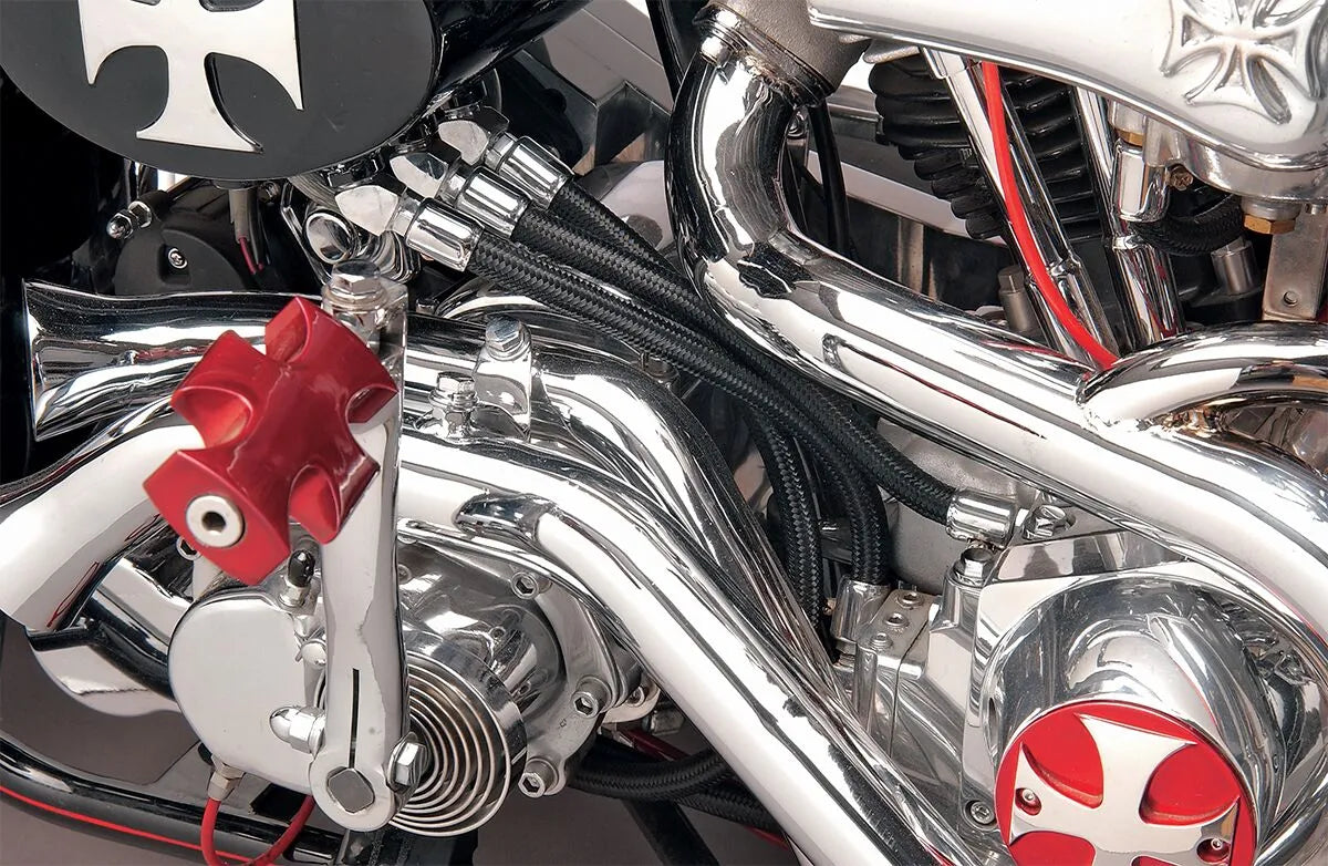 Drag Specialties Black Braided Hose For Fuel Or Oil