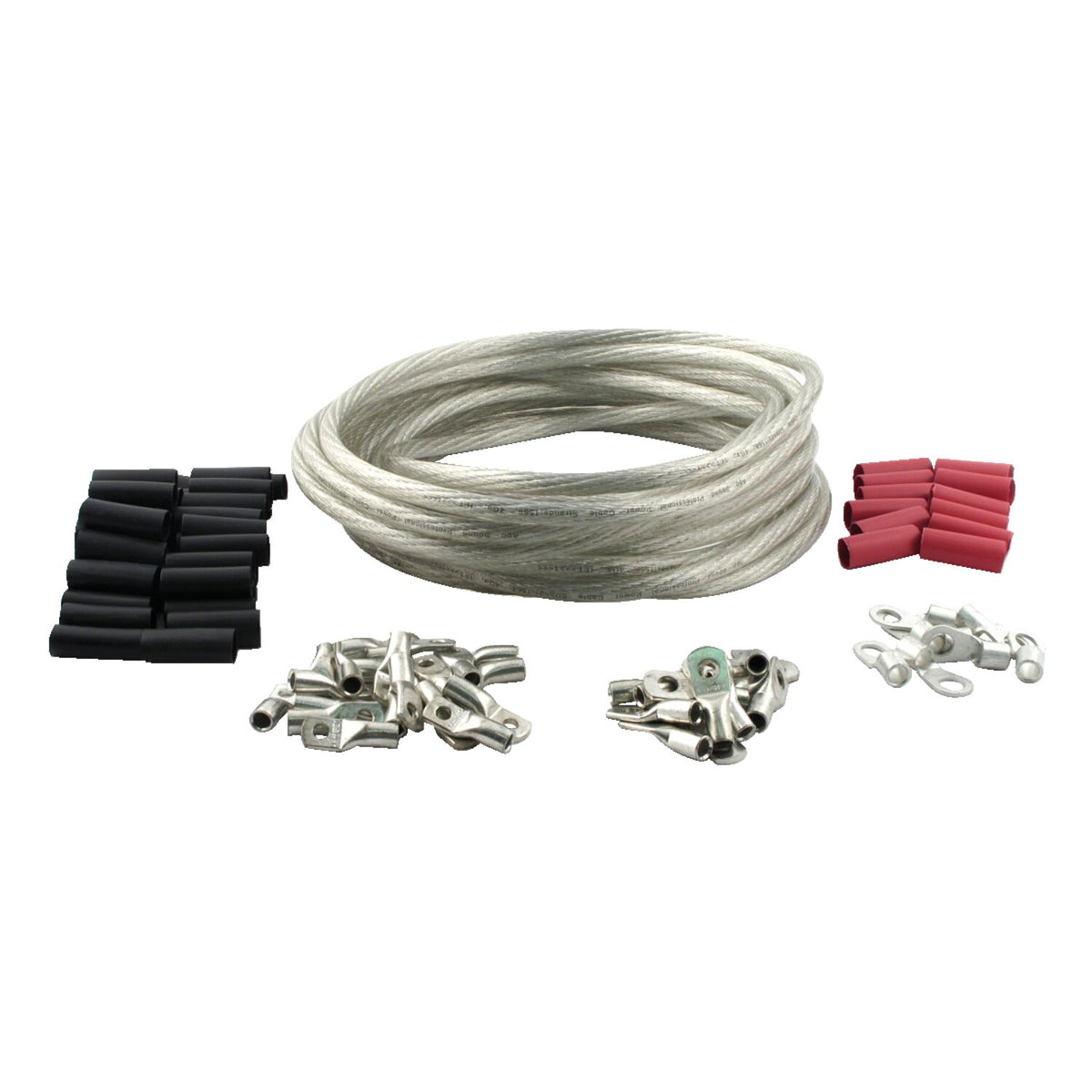All Balls custom 25 foot battery cable kit - Clear