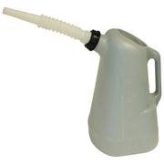 Lisle 6 quart oil filler can - White spout