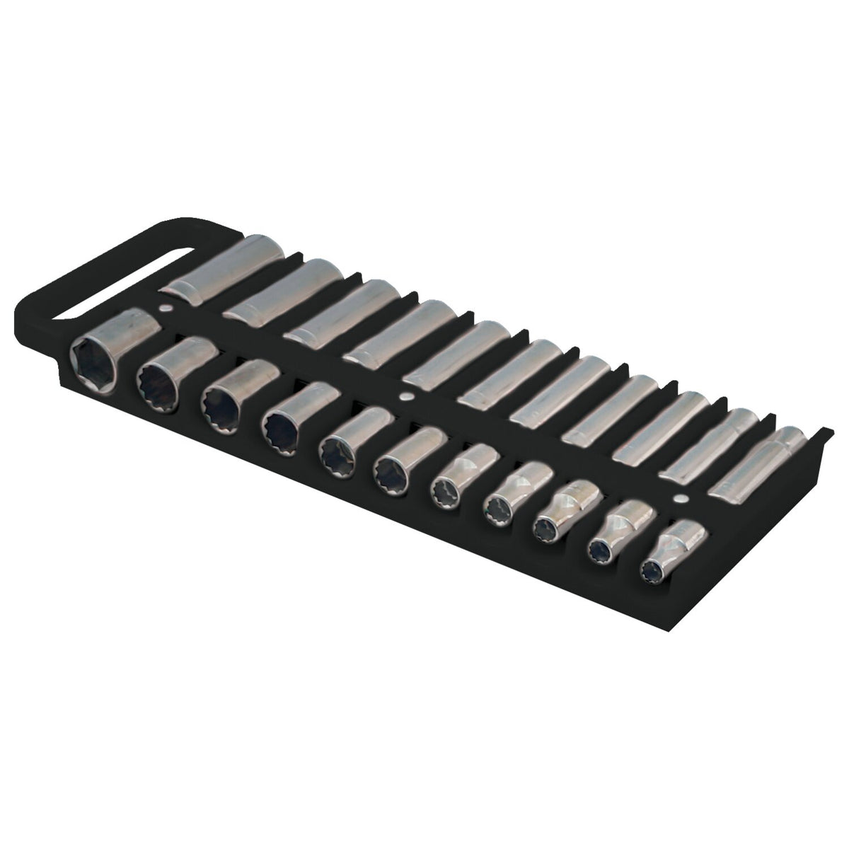 Lisle 1/2" socket holder black
