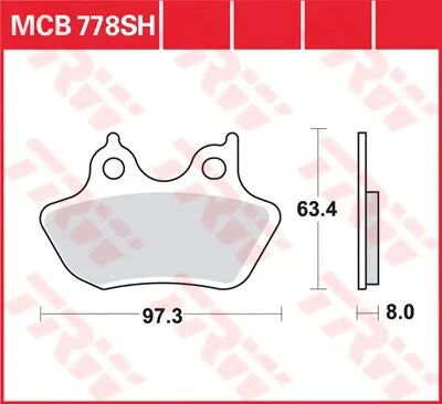 Trw Sh Series Sintered Rear Brake Pads - Rear