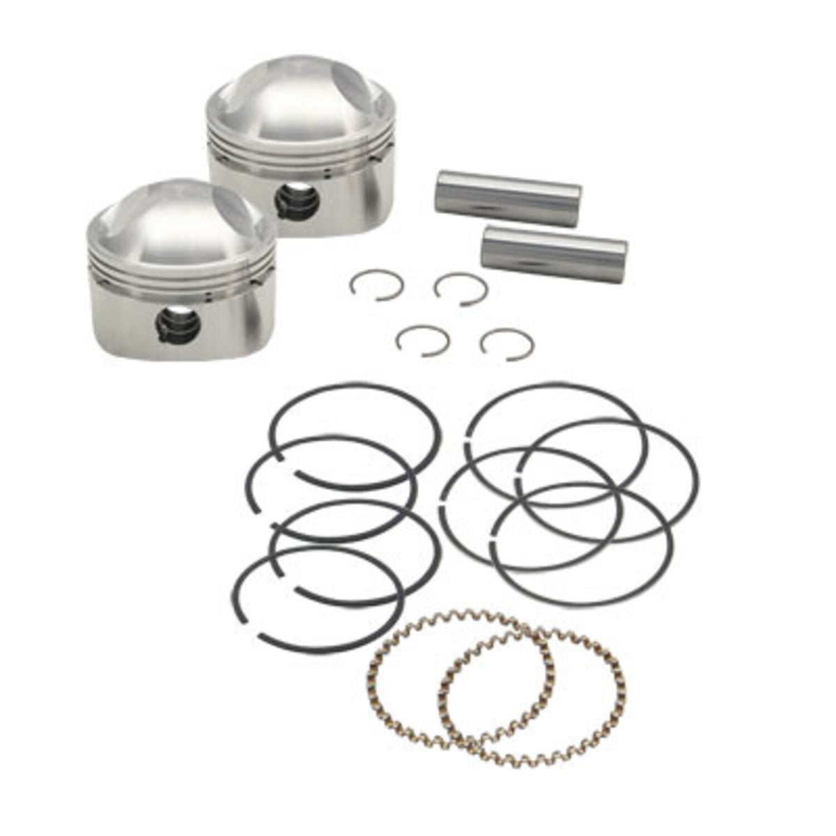 S&S 3-7/16" forged stroker piston kit - +.070"