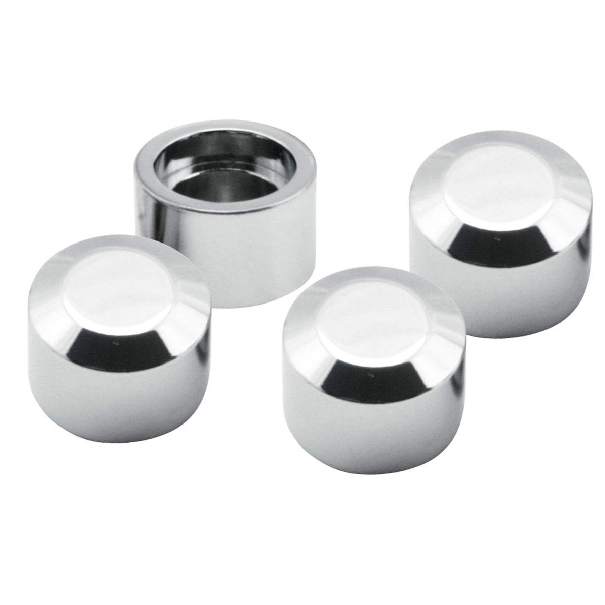S&S magnetic head bolt cover set chrome