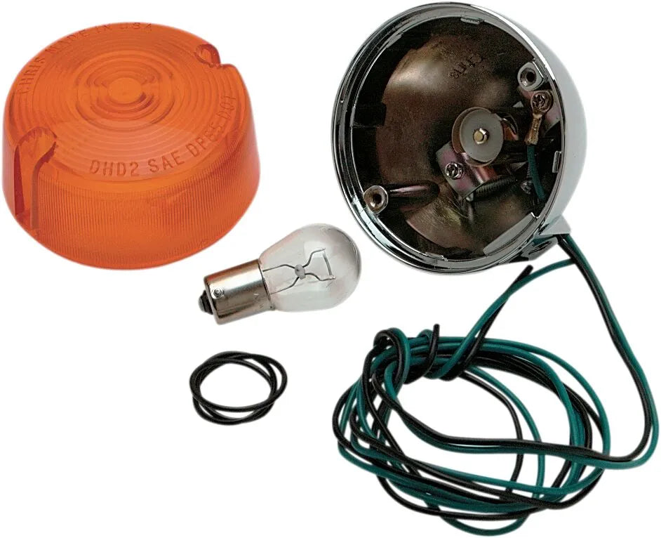 Chris Products Rear Turn Signal - Chrome Housing