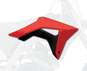 Polisport Radiator Covers For Honda - Red/black