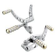 Kustom Tech K-Tech Vintage Style forward controls - Polished & brass