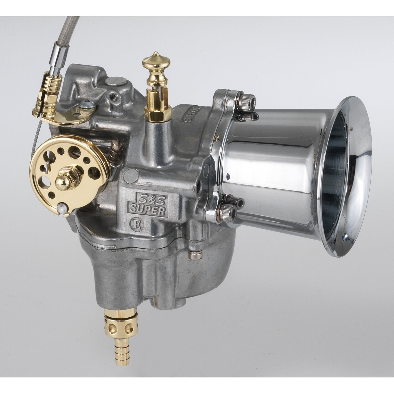 Kustom-Tech brass throttle accent S&S E/G carb