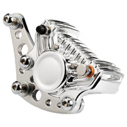 Kustom Tech K-Tech Super Freni front caliper bracket - Polished