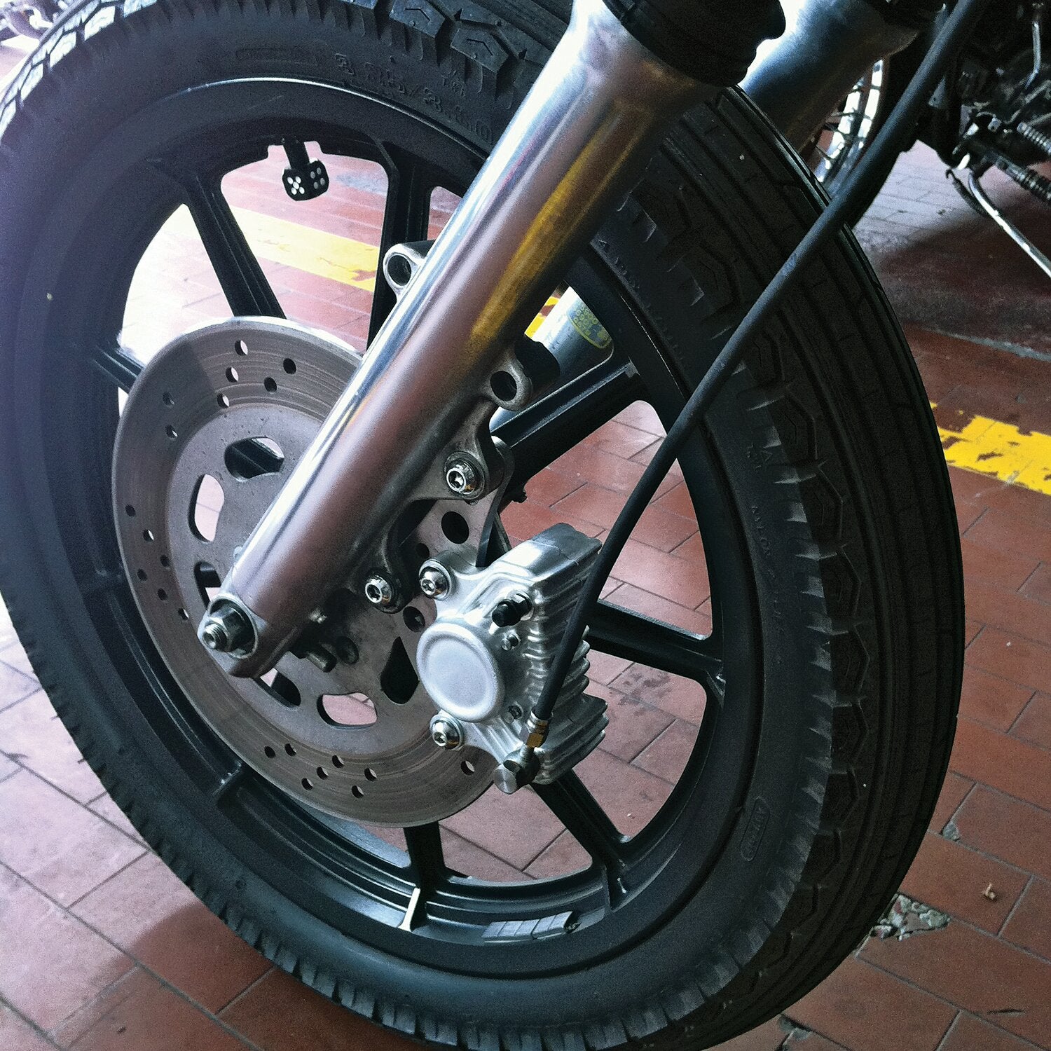Kustom Tech K-Tech Super Freni front caliper bracket - Raw