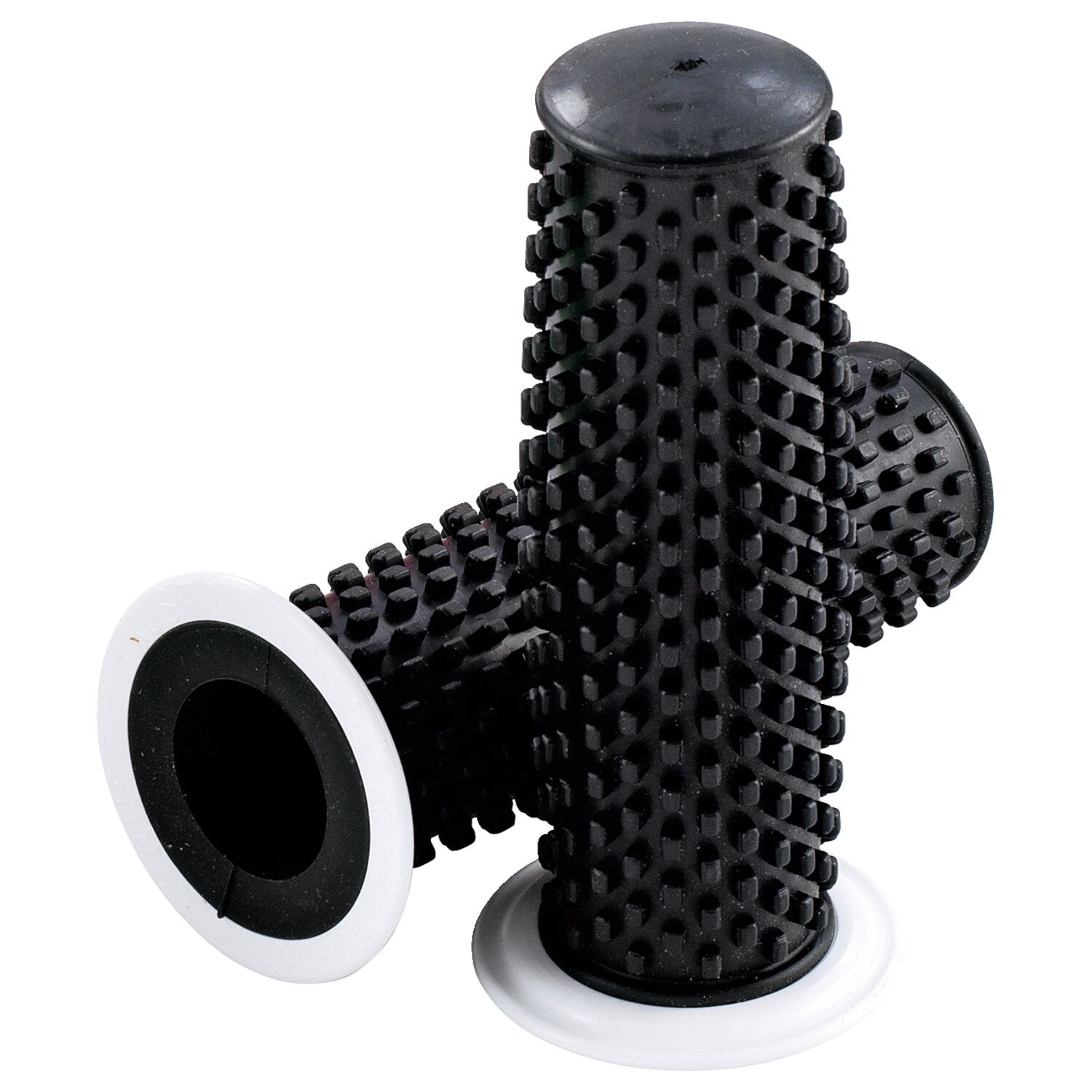 Kustom Tech K-Tech Kustom rubber grips - Black with white flange