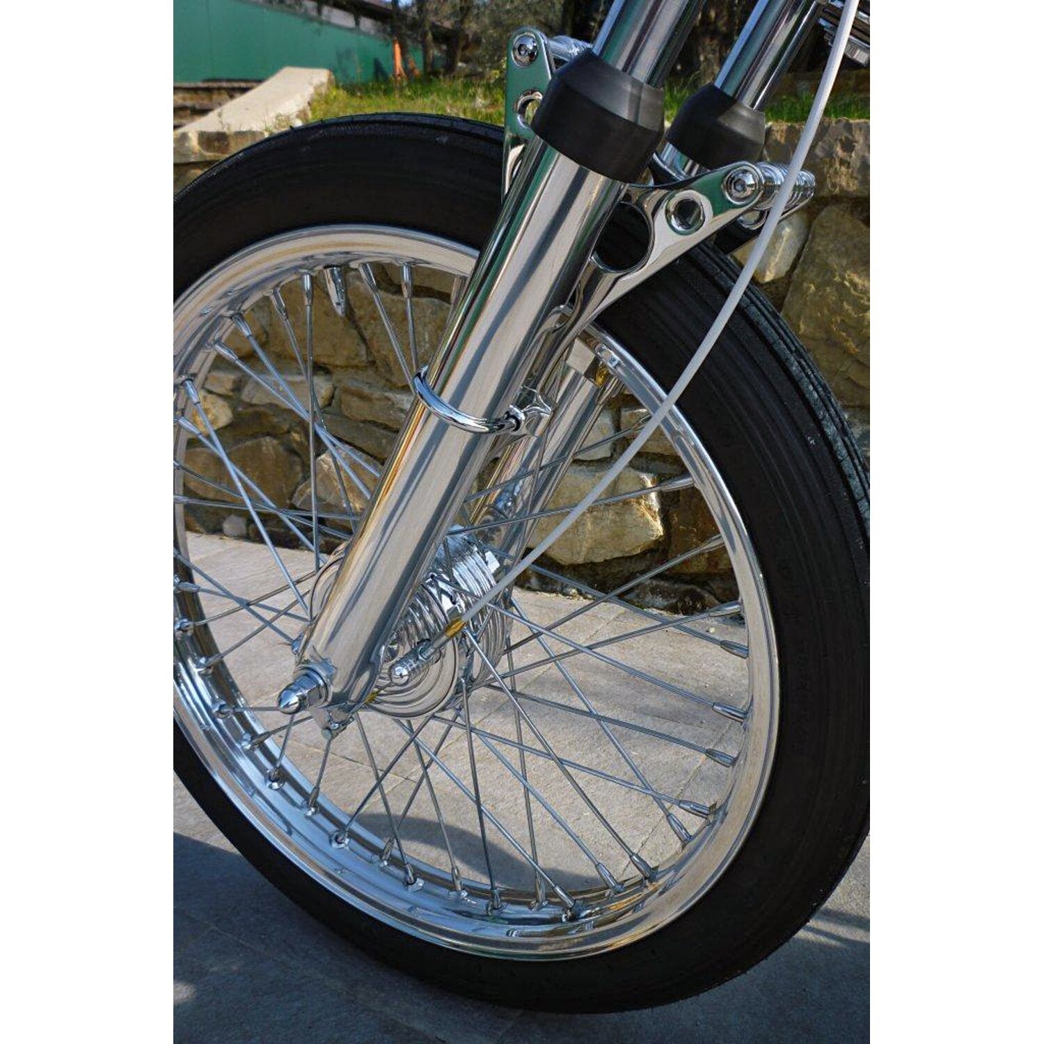 Kustom Tech K-Tech front mini drum brake kit - For hydr - forks