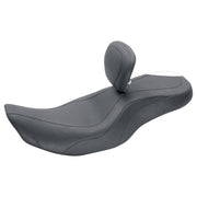 Mustang Wide Tripper 2-up one-piece seat - With backrest