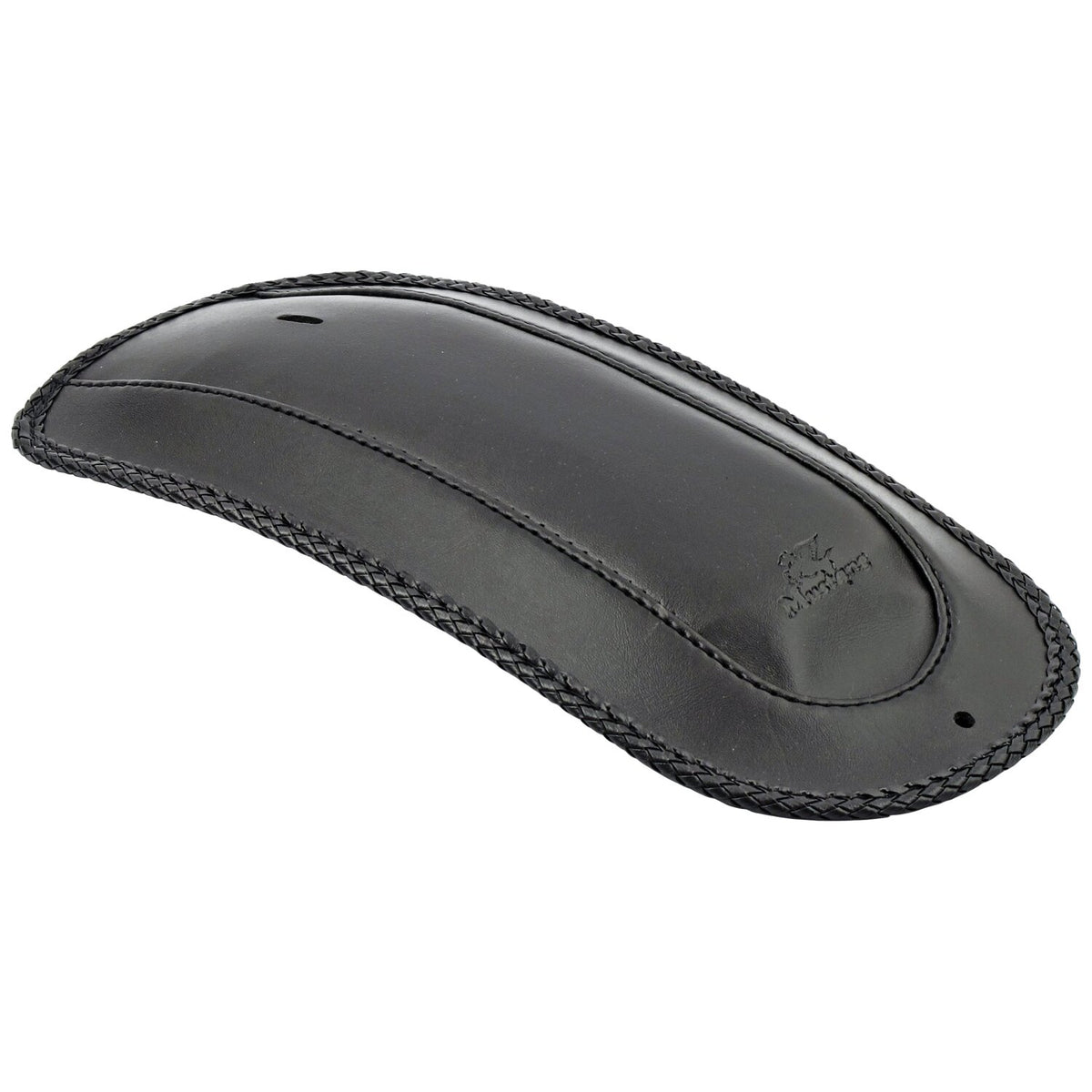 Mustang rear fender bib - Plain with braided edges