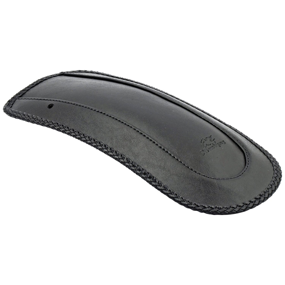 Mustang rear fender bib - Plain with braided edges