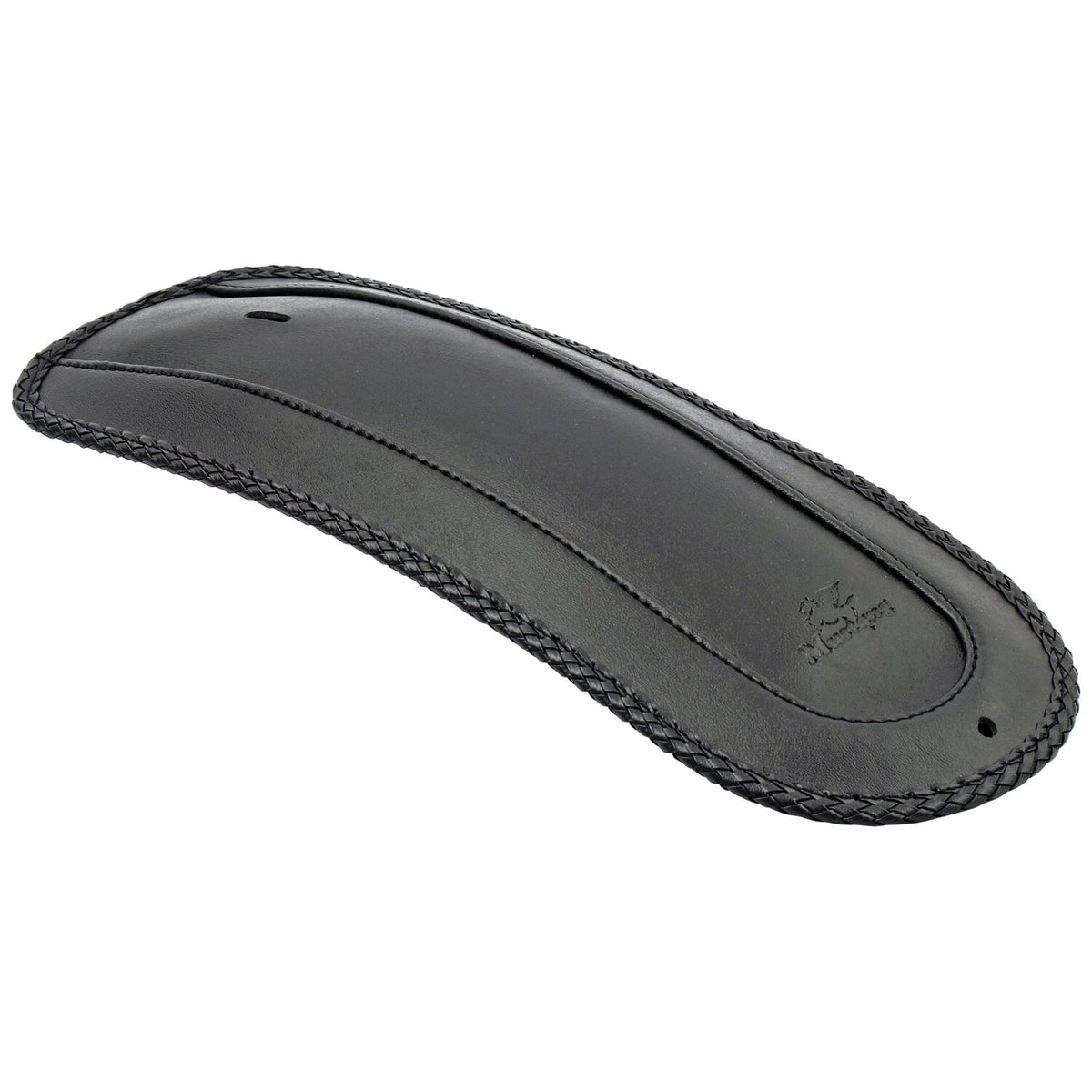 Mustang rear fender bib - Plain with braided edges