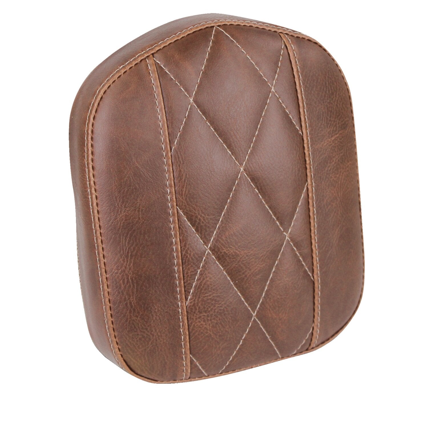 Mustang OEM style sissy bar pad - Brown - Diamond