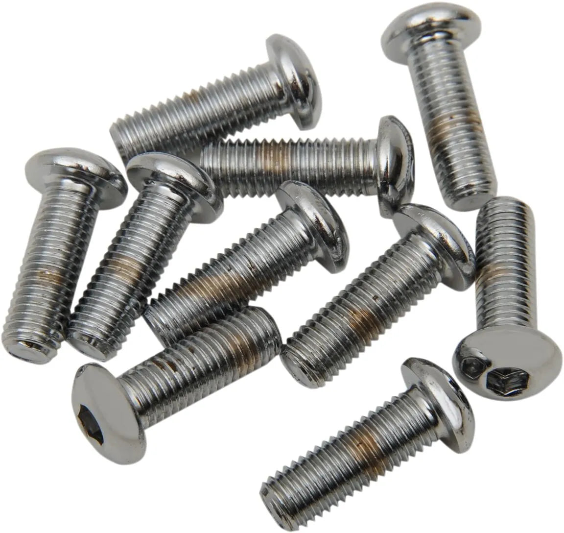 Drag Specialties 1/4-28 x 1 Button Head Bolts