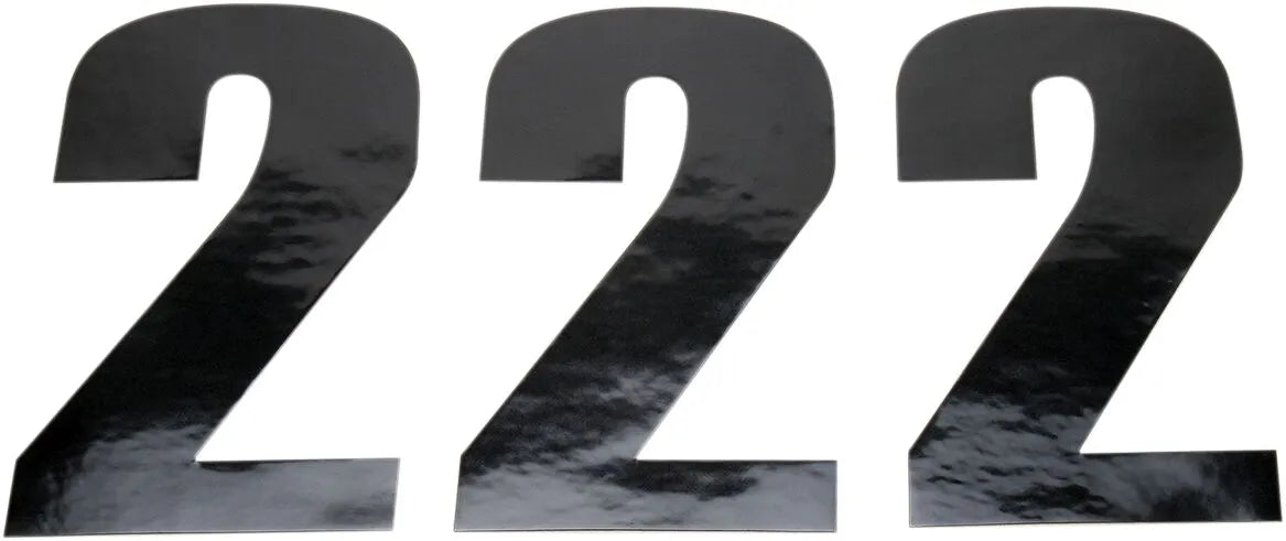 Moose Offroad Vinyl Race Numbers - 4.5" Black