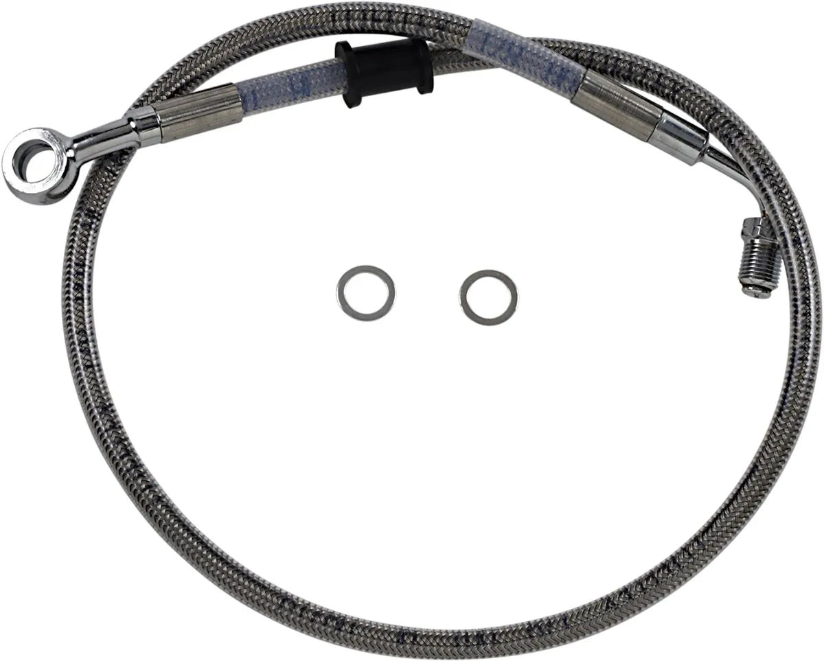 Drag Specialties Rustfrit stål bremseslangekit ABS 26.75"